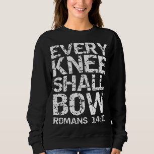Sweatshirt Romans 1411 Citation Téméraire Distressed Cadeau C