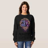 Sweatshirt Romantic Crystal Animals Custom Couple (Devant entier)