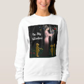 Sweatshirt Romantique Sois mon Valentin (Devant)