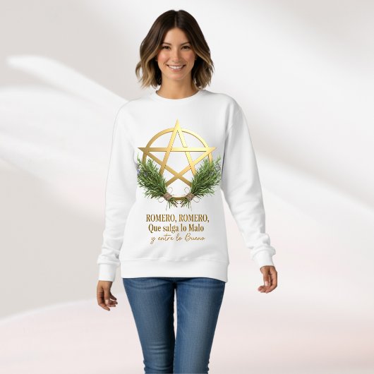 Sweatshirt Romero y Pentáculo talismán tradición Celta
