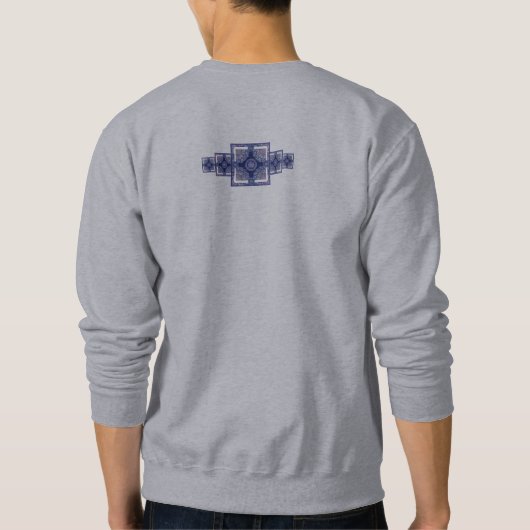 Sweatshirt Rosace bleue (Dos)