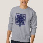 Sweatshirt Rosace bleue (Devant)