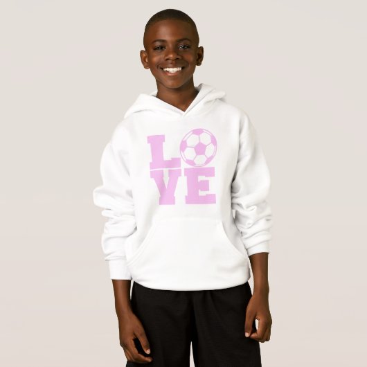 Sweatshirt rose d'ado de filles d'amour de boule (Devant entier)