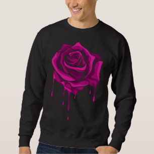 Sweatshirt Rose de fusion jardinier Botaniste Fleurs Rose