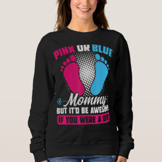 Sweatshirt Rose ou bleu maman mais génial Genre Reveillez ros