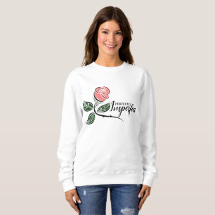 Sweatshirt Rose rose parfaitement imparfaite