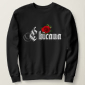 Sweatshirt Rose Rouge Chicana (Design devant)