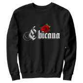 Sweatshirt Rose Rouge Chicana
