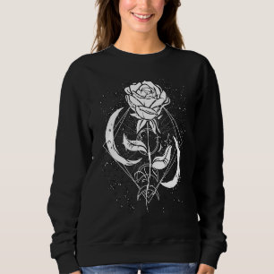 Sweatshirt Rose satanique grunge occulte gothique punk métal