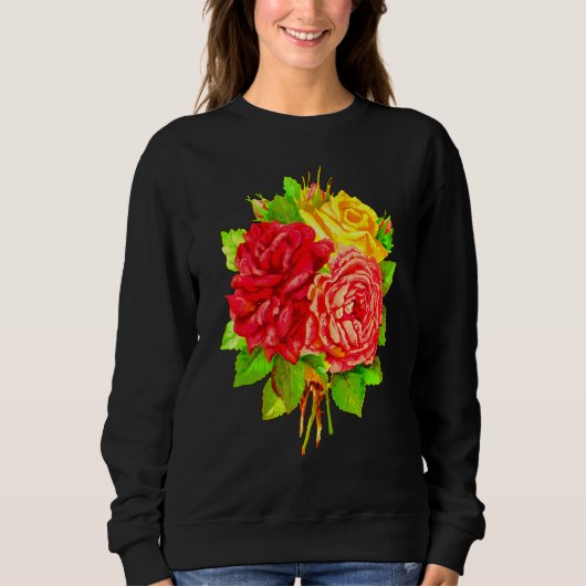 Sweatshirt Roses (Devant)