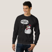 Sweatshirt Rotoneige Snowman Stick Arm Noël (Devant entier)