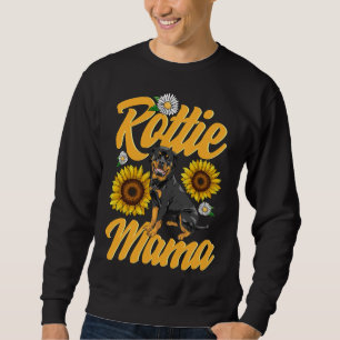 Sweatshirt Rottie Mama Rottweiler Chien Maman Mignonne Chiot