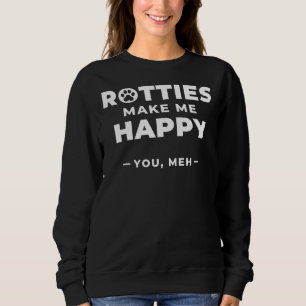 Sweatshirt Rotties Me Rendre Heureux Meh Rottweiler