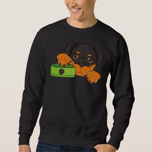 Sweatshirt Rottweiler affamé (Devant)