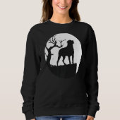 Sweatshirt Rottweiler Chien Retro (Devant)