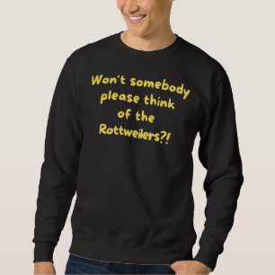 Sweatshirt Rottweiler Citer Chien race Dit Phrase