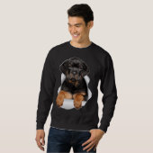 Sweatshirt Rottweiler Cute Rottweiler Pour Maman Papa Femmes (Devant entier)