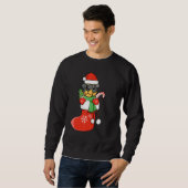 Sweatshirt Rottweiler dans les chaussures Noël Chien Noël Noë (Devant entier)