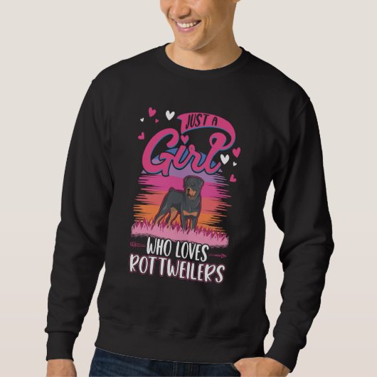 Sweatshirt Rottweiler Girl Rotti Rottweiler (Devant)