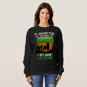 Sweatshirt Rottweiler Je Vous Montre Devant Zombies À S (Devant entier)
