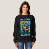 Sweatshirt Rottweiler Le Gardien De La Maison (Devant entier)