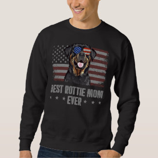 Sweatshirt Rottweiler Meilleur Chien Maman Jamais Rétro