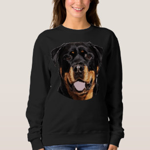 Sweatshirt Rottweiler Portrait Visage Cute Rottweiler Maman R