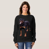 Sweatshirt Rotweiler bleu (Devant entier)