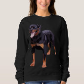 Sweatshirt Rotweiler bleu (Devant)