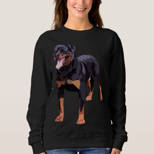 Sweatshirt Rotweiler bleu (Devant)