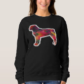 Sweatshirt Rotwiler Chien coloré (Devant)