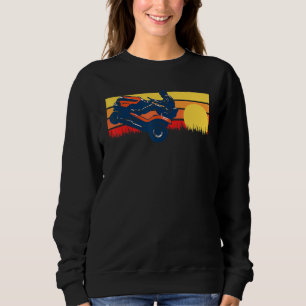 Sweatshirt Roue à roues Vintage 80s coucher de soleil