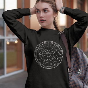 Sweatshirt Roue Calendrier Zodiac Constellations astrologiq