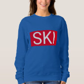Sweatshirt Rouge Après Ski (Devant)