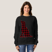 Sweatshirt Rouge Noir Plaid Noir Lover Matching Family Pa (Devant entier)