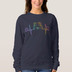 Sweatshirt Rough Collie Heartbeat