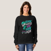 Sweatshirt Roulez dur ou roulez à la maison Conception pour u (Devant entier)