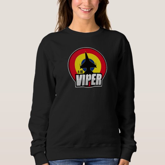 Sweatshirt Roumain F 16 Viper (Devant)