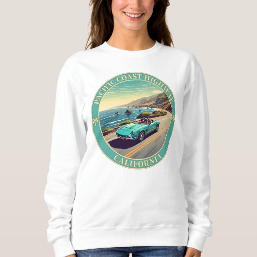 Sweatshirt Route du Pacifique Californie (Devant)