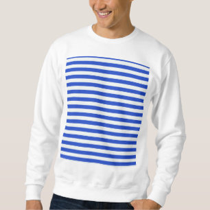 Sweatshirt Royal Blue Combination Stripes par Shirley Taylor