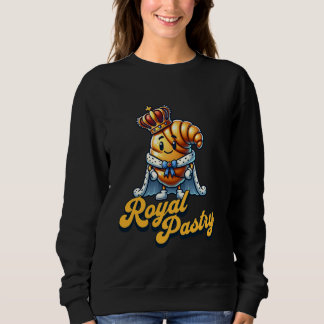 Sweatshirt Royal Pastry Croissant Cute Cartoon Royalty