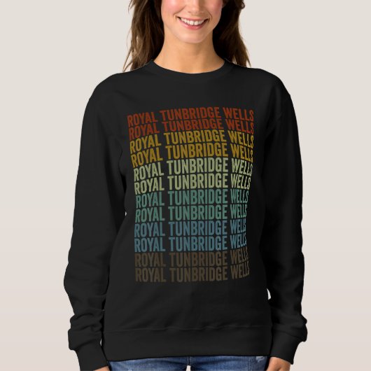 Sweatshirt Royal Tunbridge Wells City Retro (Devant)