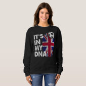 Sweatshirt Royaume-Uni Dans Mon Adn British Flag Team Uk (Devant entier)
