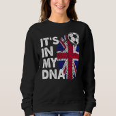 Sweatshirt Royaume-Uni Dans Mon Adn British Flag Team Uk (Devant)