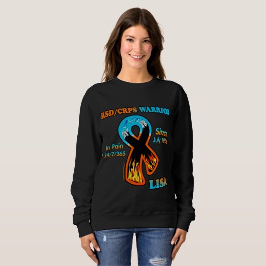 Sweatshirt RSD/CRPS WARRIOR...Lisa (Devant entier)