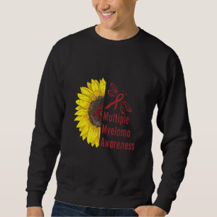 Sweatshirt Ruban de Bourgogne Sensibilisation au myélome mult