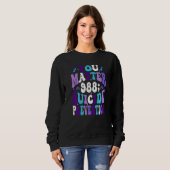 Sweatshirt Ruban de sensibilisation à la prévention du suicid (Devant entier)