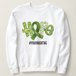 Sweatshirt Ruban de sensibilisation à l'espoir Hashtag person