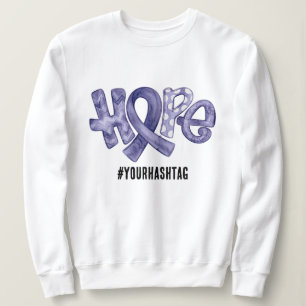 Sweatshirt Ruban de sensibilisation à l'espoir Hashtag person
