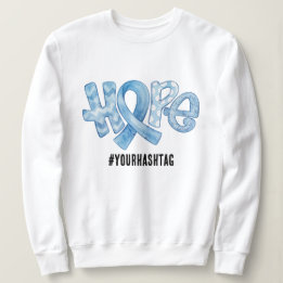 Sweatshirt Ruban de sensibilisation à l'espoir Hashtag person